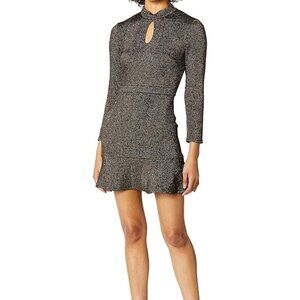 Ali & Jay Long Sleeve Stretch Ponte Knit Fit & Flare Mini Cocktail Dress Sz S